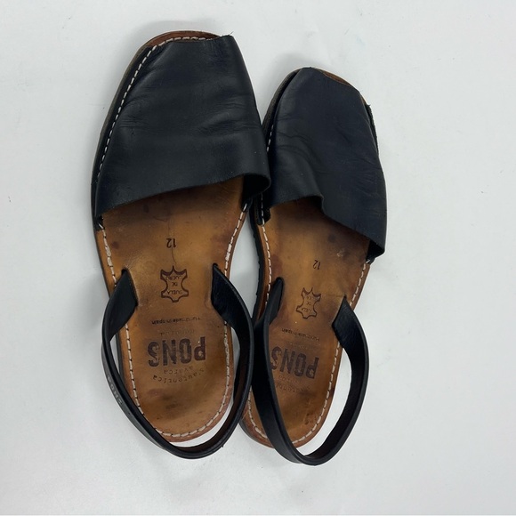 Pons Black Leather Men’s Sandals main image 7